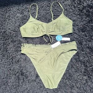 Cupshe | NWT XL Green Bikini